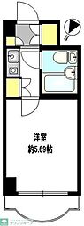 ホーユウコンフォルトレディース白楽 1Kの間取図画像