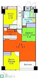 クレッセント新横浜 2SLDKの間取図画像