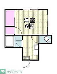 菊水苑 1Kの間取図画像