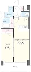 ソレイユルヴァン 1LDKの間取図画像