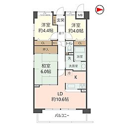 間取図画像 3LDK