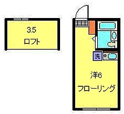 さくら新子安 ワンルームの間取図画像