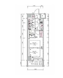 SYFORME SHINKOYASU 1DKの間取図画像