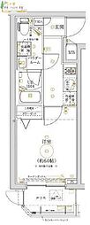 LUMEED横濱山手 1Kの間取図画像