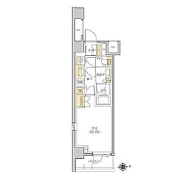 グレーシアフィット羽沢横浜国大 1Kの間取図画像