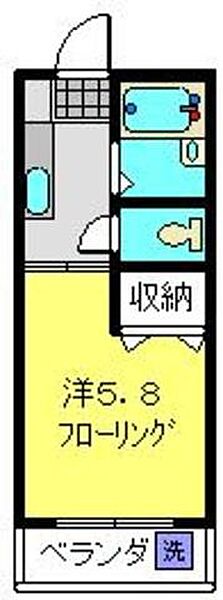 マンションかおり 303｜神奈川県横浜市神奈川区中丸(賃貸マンション1K・3階・17.32㎡)の写真 その2