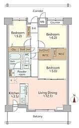 間取図画像 3LDK
