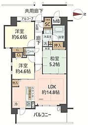 間取図画像 3LDK