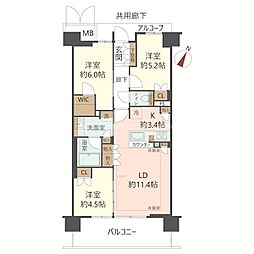 間取図画像 3LDK