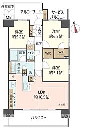 間取図画像 3LDK