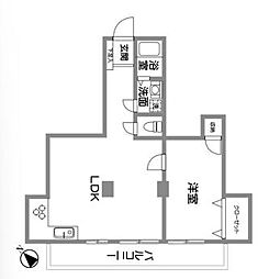 第三弥生コーポ 1LDKの間取り
