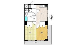 ライオンズマンション荒川遊園 2DKの間取り