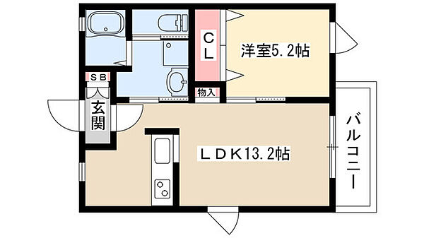 ARTE MUR(アルテミュール) 305｜愛知県長久手市喜婦嶽(賃貸マンション1LDK・3階・42.00㎡)の写真 その2