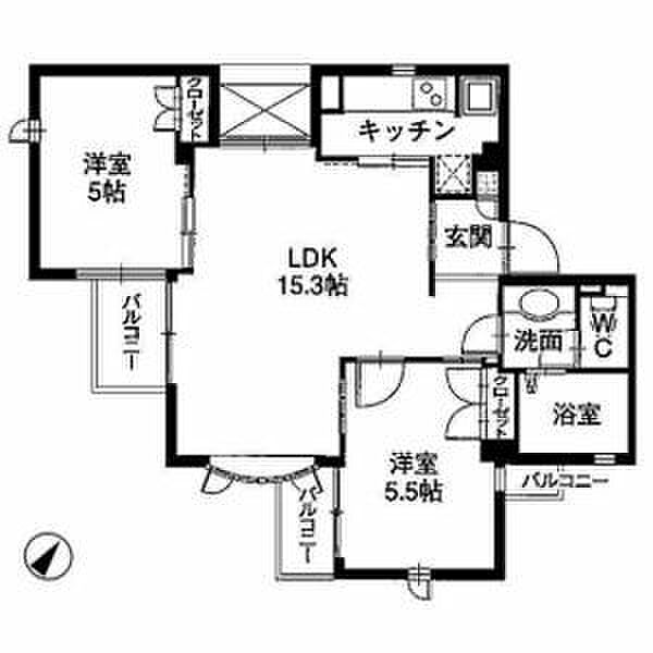 同じ建物の物件間取り写真 - ID:223032377553