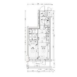 エステムコート名古屋上前津 共益費無料キャンペーン中 1DKの間取図画像