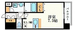 プレサンス名古屋STATIONアライブ 1Kの間取図画像