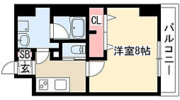 プロシード大須 1Kの間取図画像
