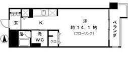 RESIDIA東桜2 ワンルームの間取図画像