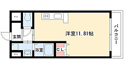 AVANTIYASHIRODAI ワンルームの間取図画像