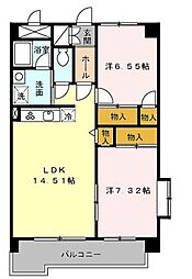 Y'sハウス2 2LDKの間取図画像