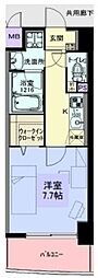 ソレアード 1Kの間取図画像