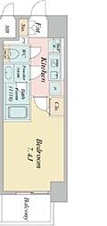 BPRResidence丸の内 1Kの間取図画像