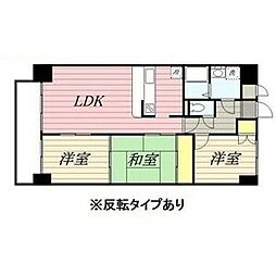 悠和苑 3LDKの間取図画像
