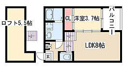 ハーモニーテラス元八事 1LDKの間取図画像