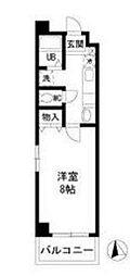 サンスパーク 1Kの間取図画像