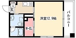 リバーフロントレジデンス 1Kの間取図画像