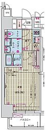 プレサンス栄フェル 1Kの間取図画像