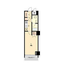 スクエア名駅南 1Kの間取図画像
