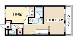 マ・メゾン清寿 1LDKの間取図画像