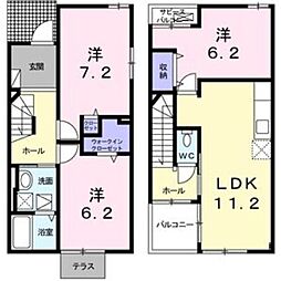 ウエスト・モイ7 3LDKの間取図画像