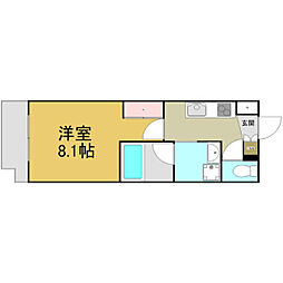 S-FORT熱田六番 1Kの間取図画像