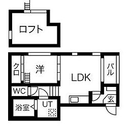 ForwardField八田 1LDKの間取図画像