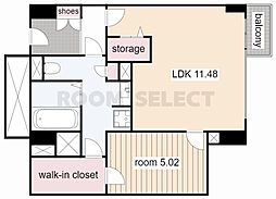 ミュプレ矢場町 1LDKの間取図画像
