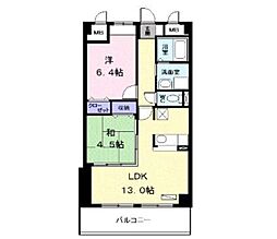 エクセレントA 2LDKの間取図画像