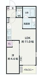 Jack kawagishiI 1LDKの間取図画像