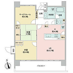 スクエア名古屋港 2SLDKの間取図画像