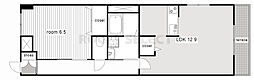 ユーハウス7 1LDKの間取図画像