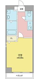 ウィステリア名東 1Kの間取図画像