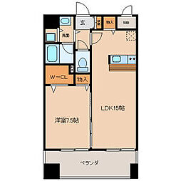 Y's 1LDKの間取図画像
