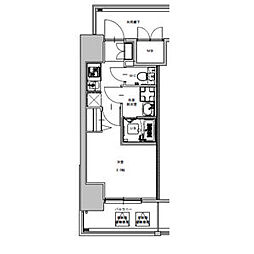 S-RESIDENCE金山flap(フラップ) 1Kの間取図画像