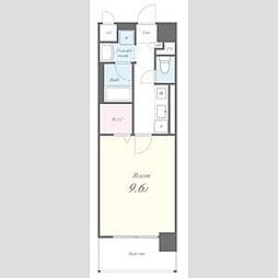 パティオ・エスペランサ 1Kの間取図画像