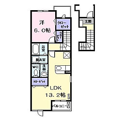 アルモニー 1LDKの間取図画像