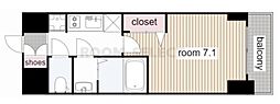 プレサンス広小路通葵 1Kの間取図画像