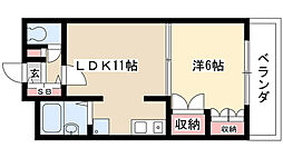 ヴィヴィアン名東本通 1Kの間取図画像