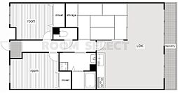 シティ・ライフグランヴィーネ星ケ丘A棟 3LDKの間取図画像