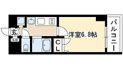 プレサンス千種駅前ネオステージ 1Kの間取図画像